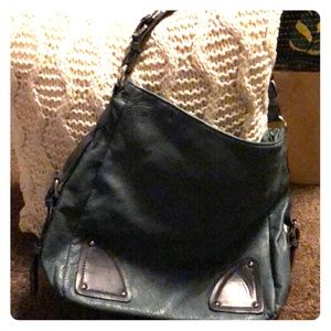 Blue shoulder bag